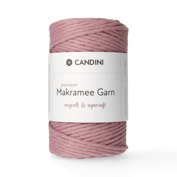 Premium Makramee Garn, 4mm, gezwirnt - primrose