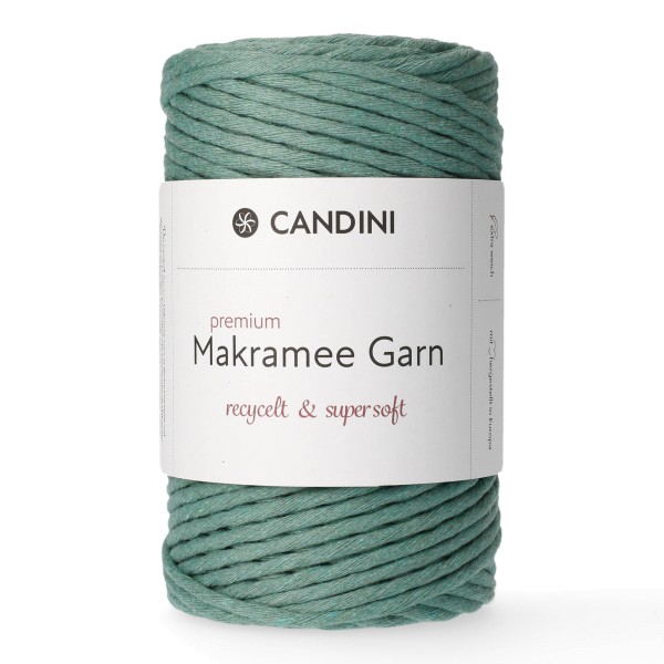 Premium Makramee Garn, 4mm, gezwirnt - aquamarin