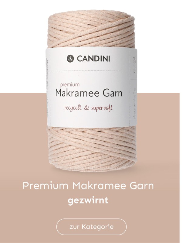 Kategorie: Candini Premium Makramee Garne, gezwirnt, recycelt